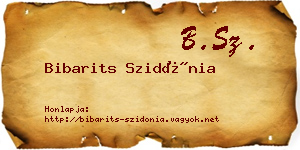Bibarits Szidónia névjegykártya
